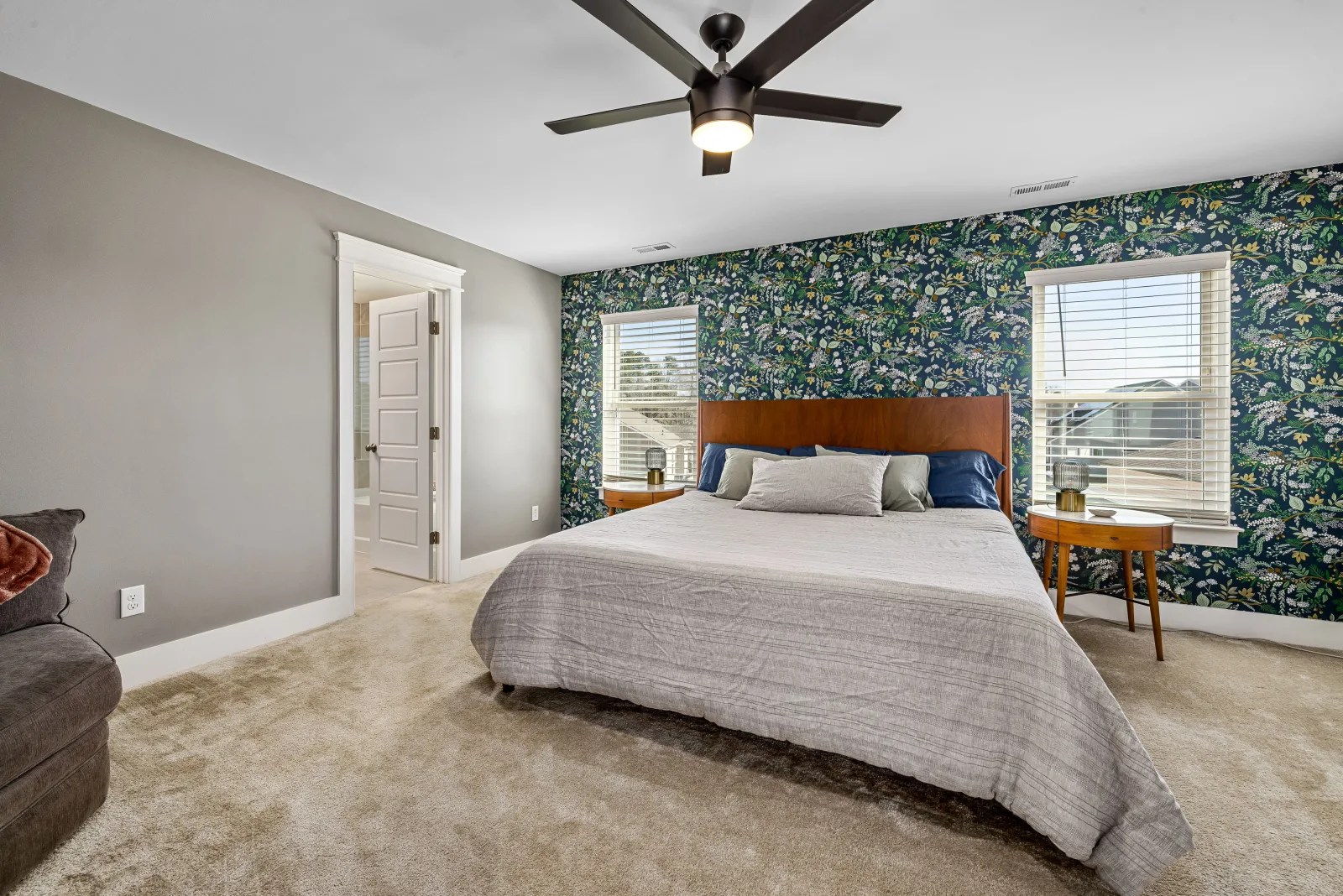 Host-ready bedroom prepared for short-term rental guests by Pro Shine Elite